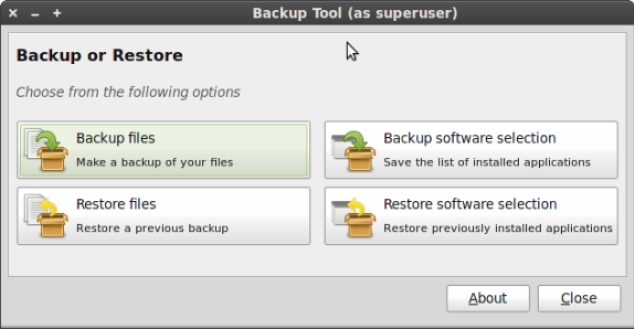 The Linux Mint Debian backup tool. 