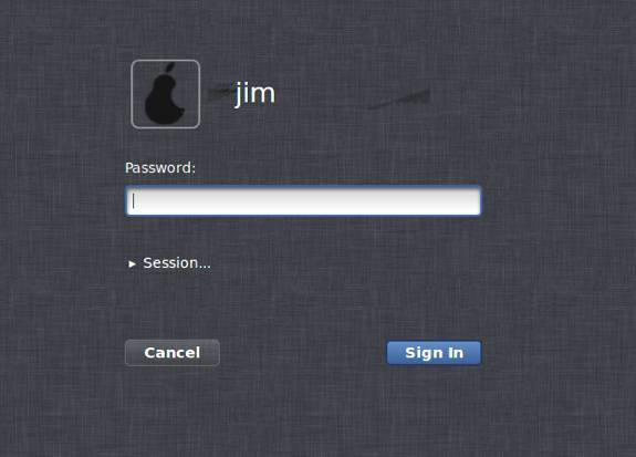 Pear OS 8 Login