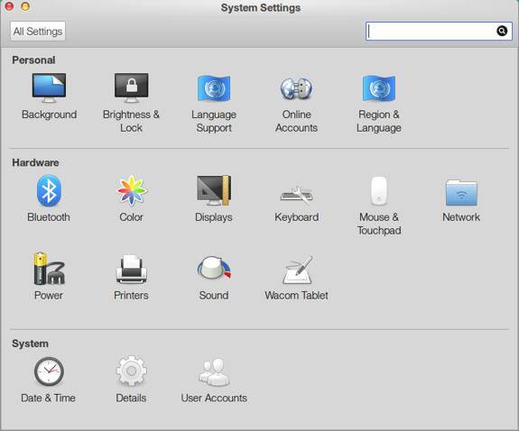 Pear OS 8 System Settings