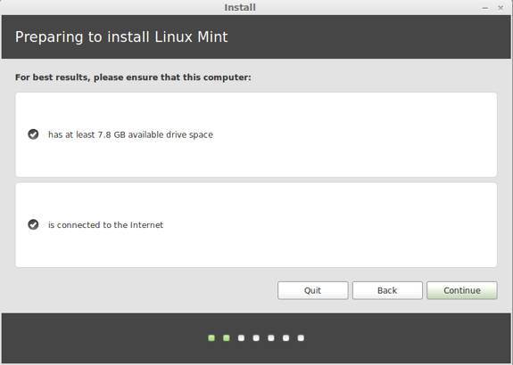 Linux Mint 16 Cinnamon Prepare Install