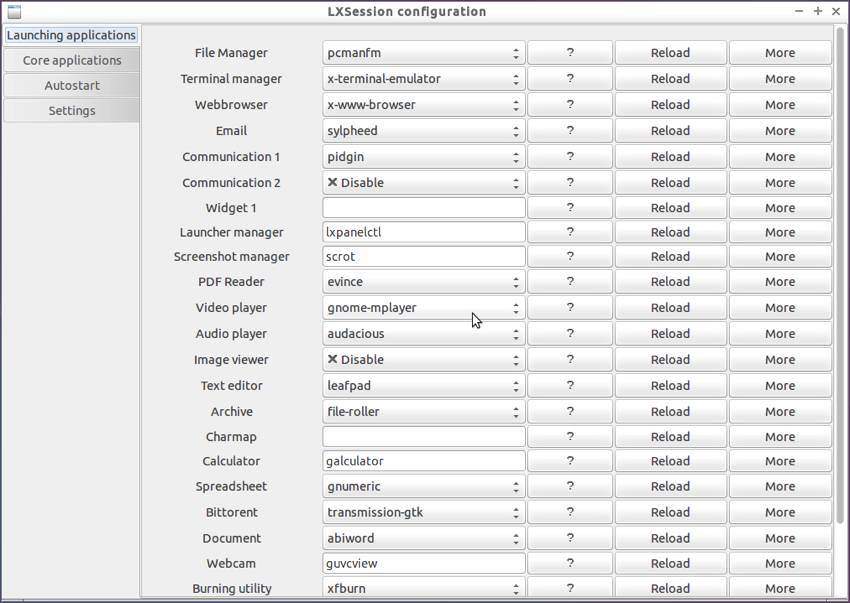 Lubuntu 14.04 LTS lxsession-default-apps