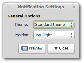 MATE 1.4 Notification Style in Linux Mint 14