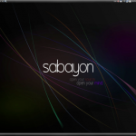 Black is beautiful and the Sabayon Linux desktop is bathed in black.