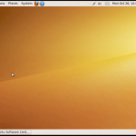 Ubuntu 9.10's desktop is clean and clutter-free.