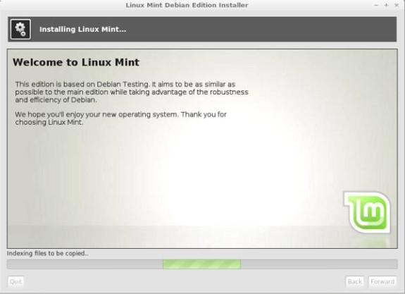 Linux Mint Debian 201303 Install Slide Show