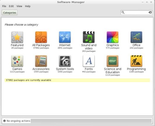 Linux Mint Debian 201303 Software Manager