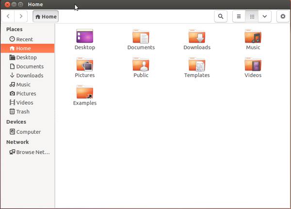 Ubuntu 13.04 Folders