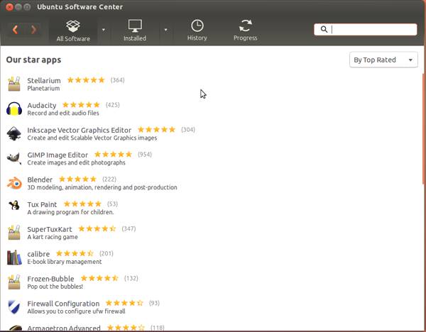 Ubuntu 13.04 Star Apps