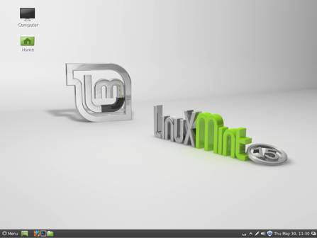 Linux Mint 15 Desktop