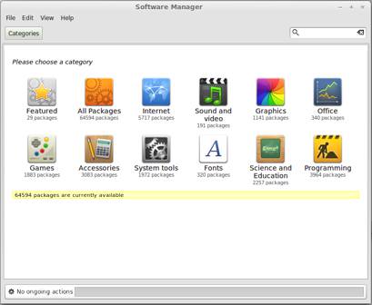 Linux Mint 15 Software Manager